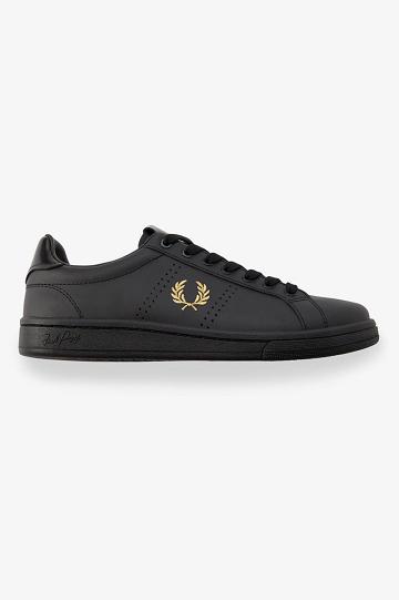 Buty Fred Perry B721 Damskie Czarne | PL 1844XYUF